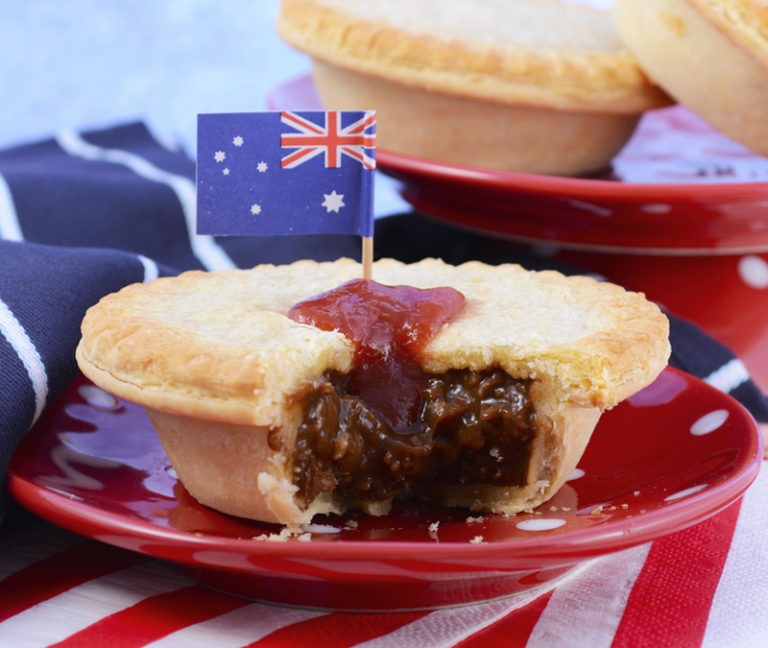 Tortinha de carne Australiana Aussie Meat Pie Greentur Viagens e Turismo